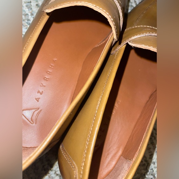Azyrrha mens dress shoes penny loafers slip on formal size 9 leather NEW - Picture 5 of 6